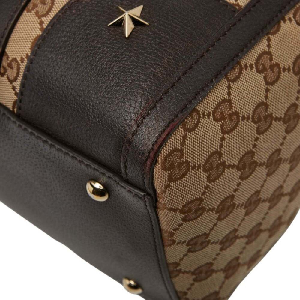 GUCCI Authentic Brown Leather Shoulder Bag - Picture 5 of 12